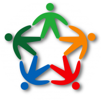 Logo servizio civile ridisegnato fondo circolare